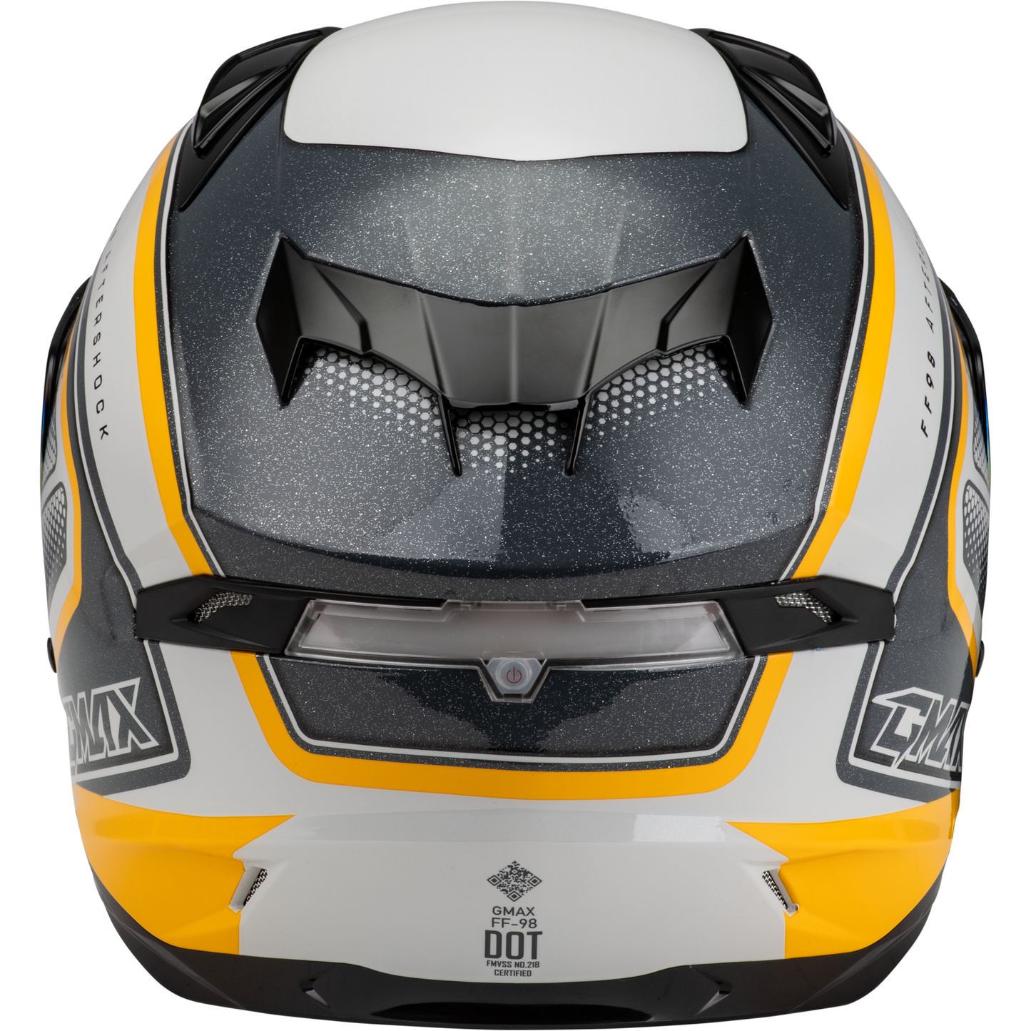 Ff 98 Aftershock Helmet White/Metallic Silver 2x