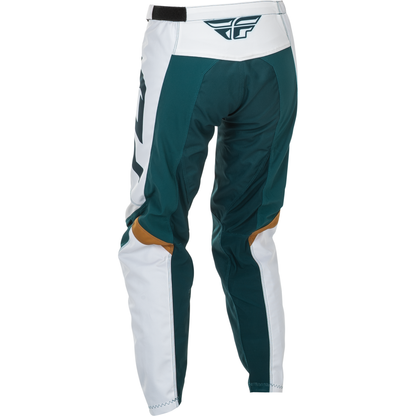 Women's F 16 Pants Teal/White/Gold Sz 11/12