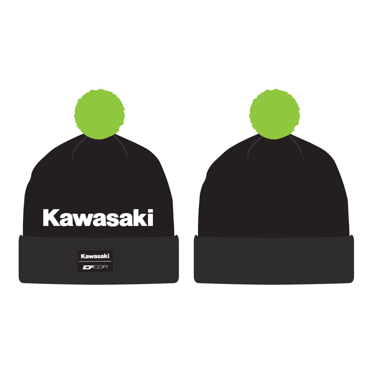 Kawasaki Beanie Stripe Black
