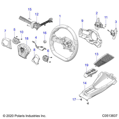 Polaris Slingshot BIN-STORAGE,CONSOLE,FRT,A, Genuine OEM Part 5455681, Qty 1