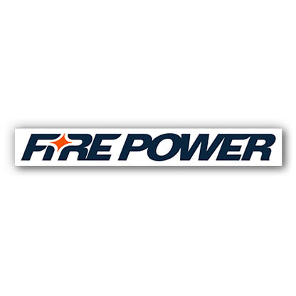 Fire Power Sticker White 100 Pks