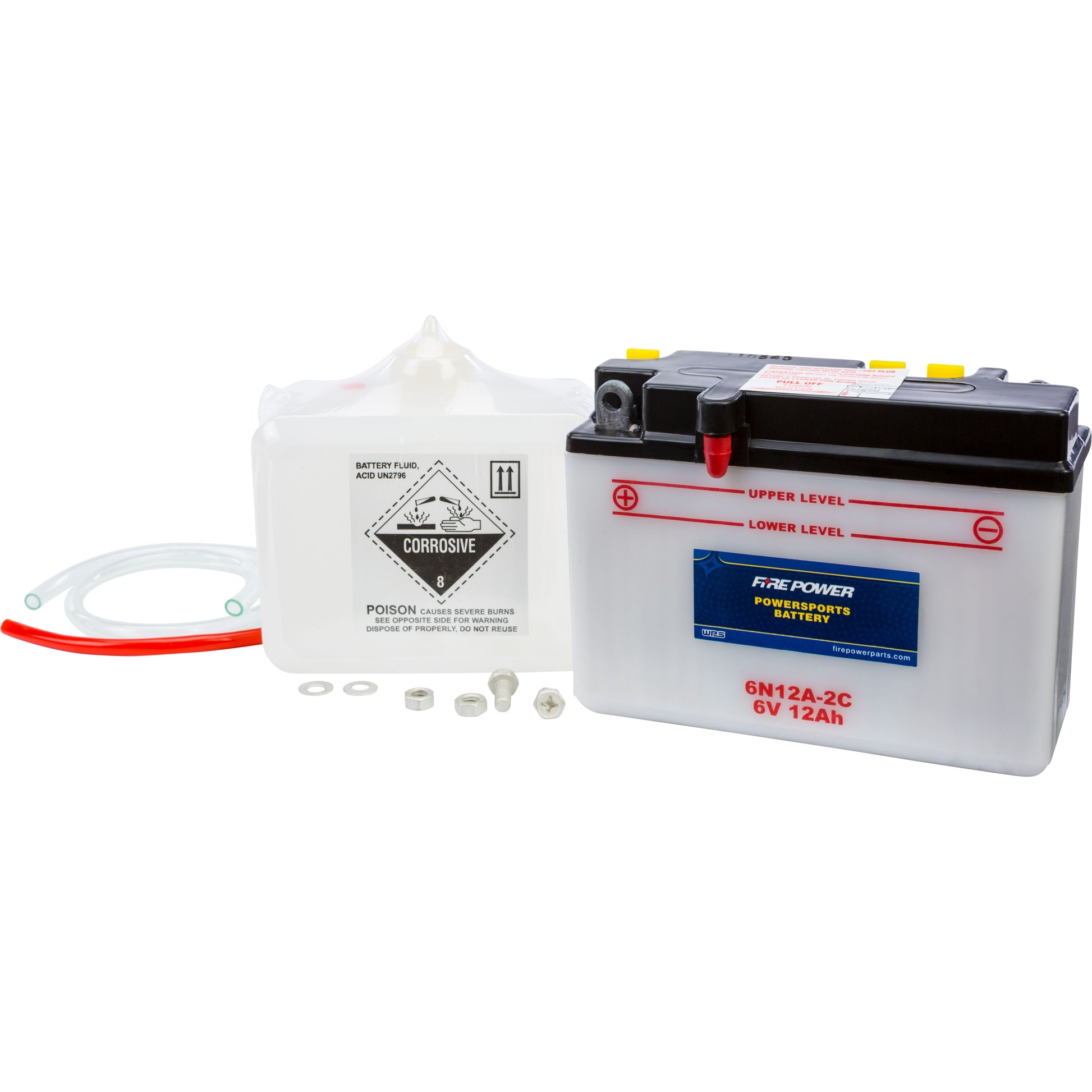Battery W/Acid 6n12a 2c 6v