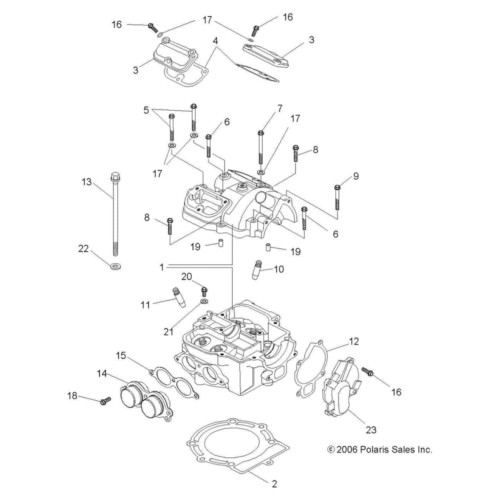 Polaris ATV Intake Valve Guide, Genuine OEM Part 3021878, Qty 1