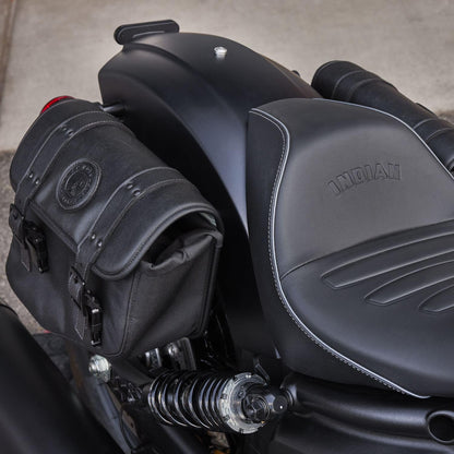 Indian Motorcycle Saddle Bag Right-Hand for Specific Scout Models, Black Waterproof Motorcycle Side Bag, Powersports Saddle Bags for Motorcycle Storage, Qty 1-2890284-VBA
