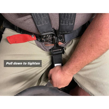 PRP Adjustable Crotch Belt for Latch and Link Harness - 5th Point Only - Black