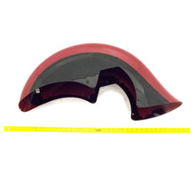 Indian Motorcycle Fender Assembly, Front, Cruiser Black with Indian Red, Genuine OEM Part 1019176-1468, Qty 1