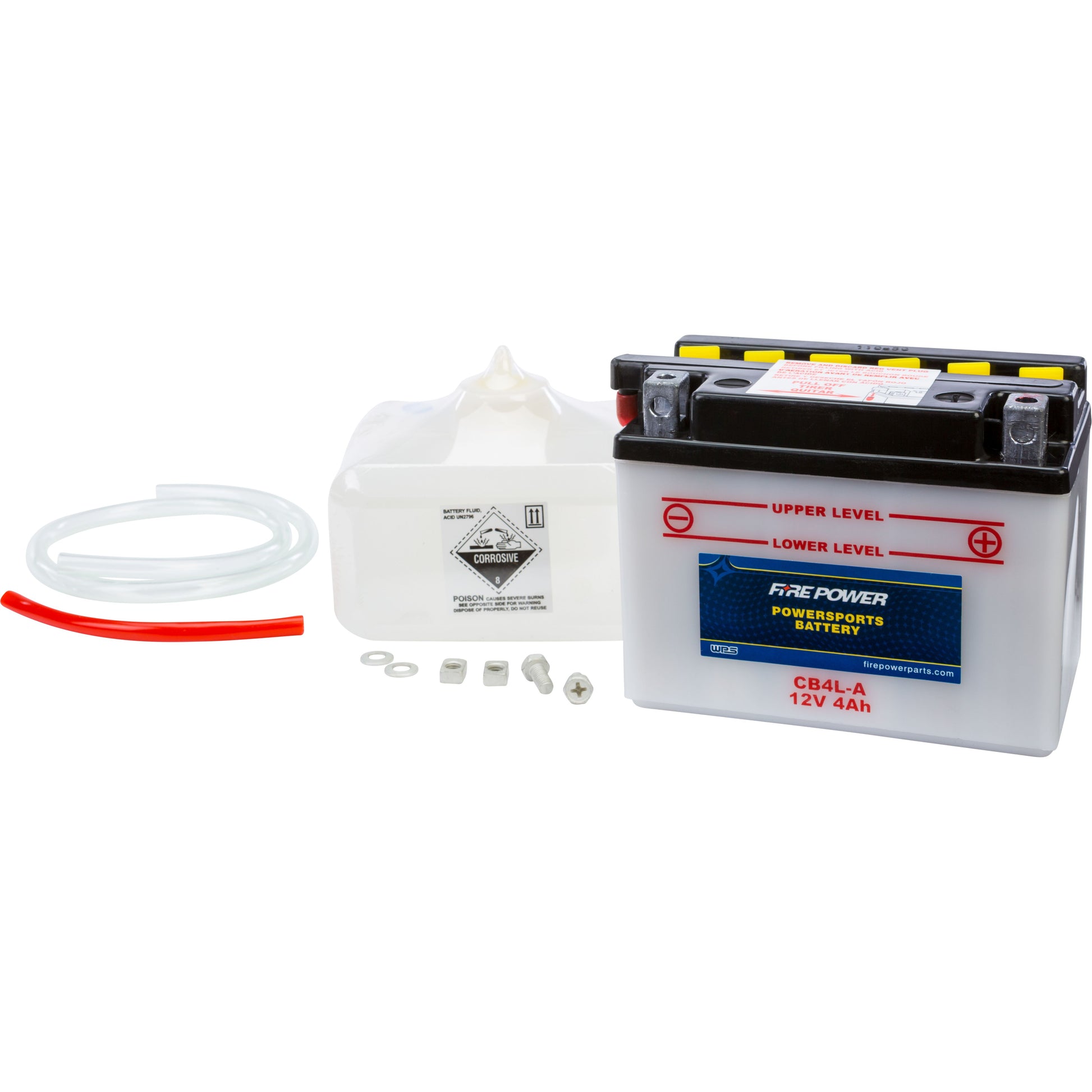 Battery W/Acid Cb4l A 12v Heavy Duty