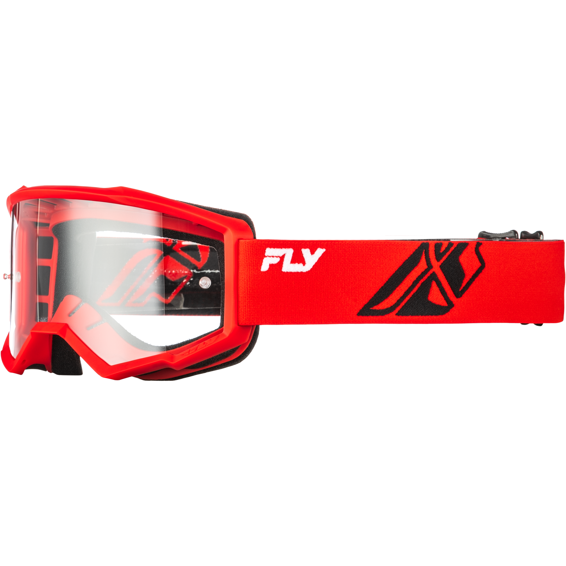 Focus Goggle Red/Black W/ Clear Lens