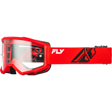 Focus Goggle Red/Black W/ Clear Lens