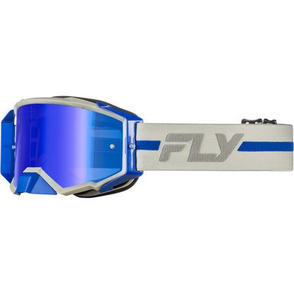 Zone Pro Goggle Grey/Blue W/ Blue Mirror/Smoke Lens