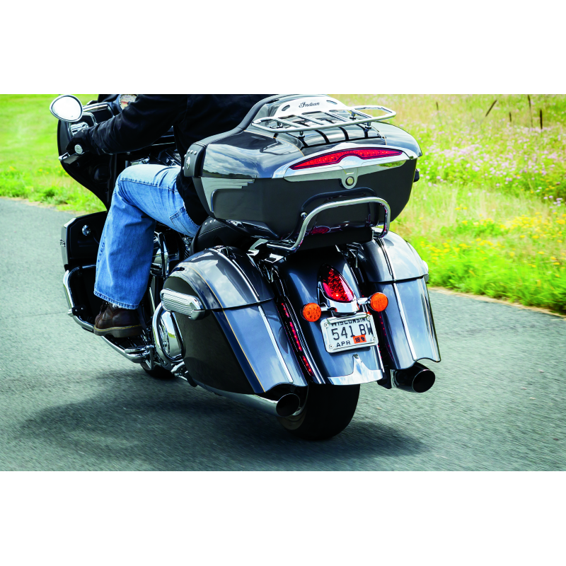 
                      
                        Kuryakyn L.E.D. Curved License Plate Frame Indian Chrome
                      
                    