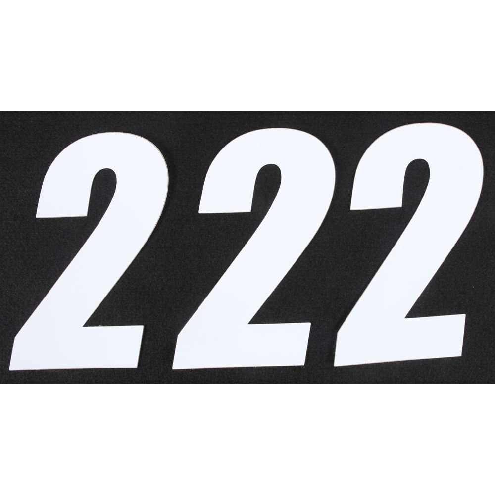 Number 2 White 6" 3/Pk