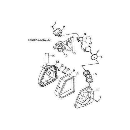 Polaris 0450073 Air Cleaner Element 1-6 50 90 Sportsman Scrambler 200 Predator