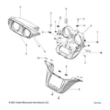 Indian Motorcycle Display Bezel, TXT, [Base], Genuine OEM Part 5456734, Qty 1