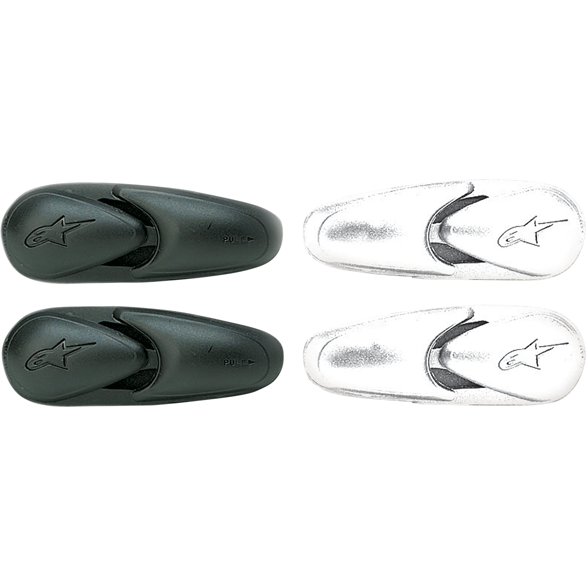 ALPINESTARS Flexible Toe Sliders - White 25SLITECH-BI