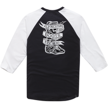 ALPINESTARS Booted Raglan T-Shirt - Black/White - 2XL 12107100410202X
