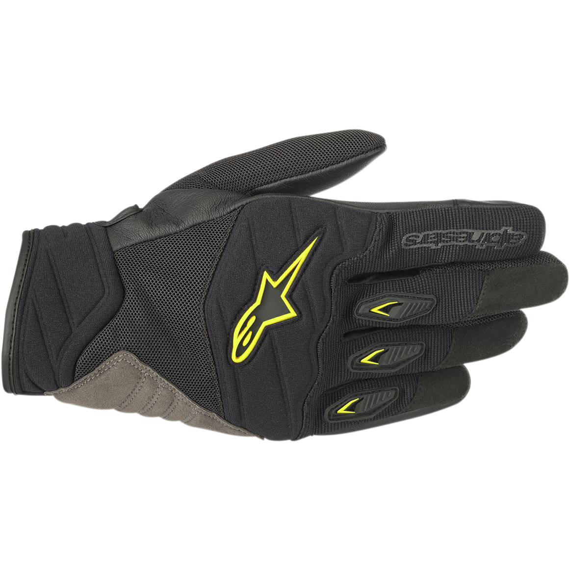 ALPINESTARS Shore Gloves - Black/Fluo Yellow - 2XL 3566318-155-2X