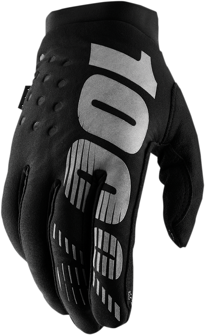 100% Women's Brisker Gloves - Black/Gray - XL 10005-00004
