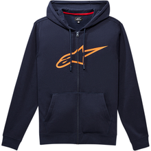 ALPINESTARS Ageless II Zip Hoodie - Navy/Orange - 2XL 10385305270322X