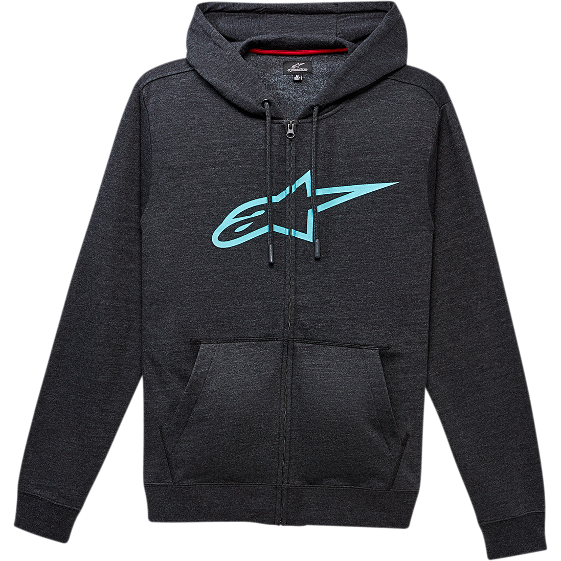 ALPINESTARS Ageless II Zip Hoodie - Charcoal/Turquoise - Large 1038530521976L