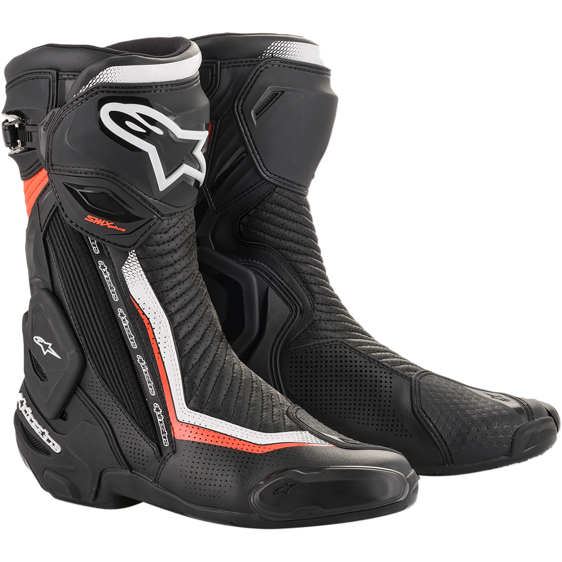ALPINESTARS SMX Plus Vented Boots - Black/White/Red - US 10.5 / EU 45 2221119-1231-45