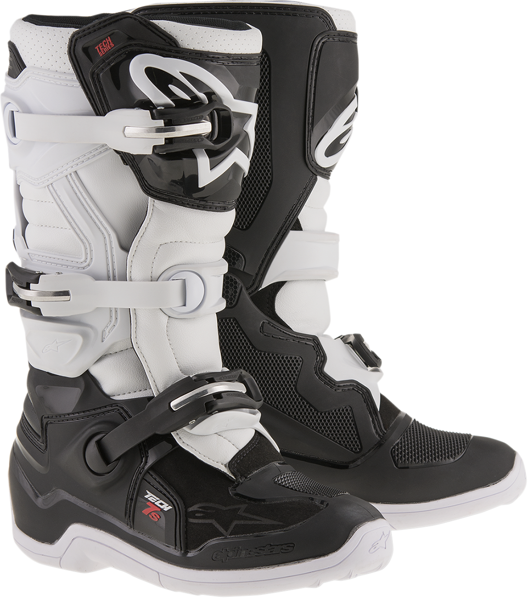 ALPINESTARS Youth Tech 7S Boots - Black/White - US 5 / EU 38 2015017-12-5