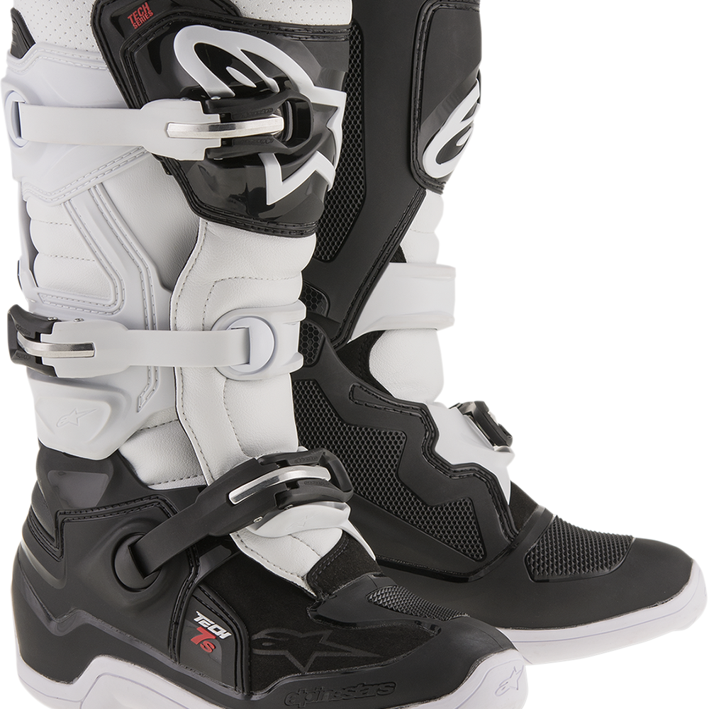 ALPINESTARS Youth Tech 7S Boots - Black/White - US 8 / EU 42 2015017-12-8