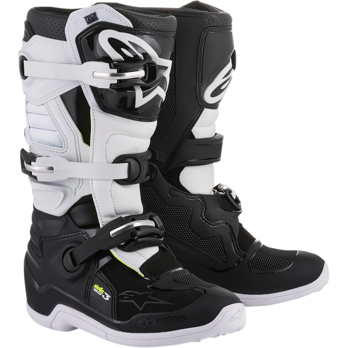 ALPINESTARS Stella Tech 3 Boots - Black/White - US 6 / EU 37 2013218-12-6