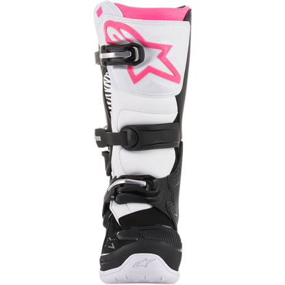 ALPINESTARS Stella Tech 3 Boots - Black/White/Pink - US 9 / EU 41 2013218-130-9