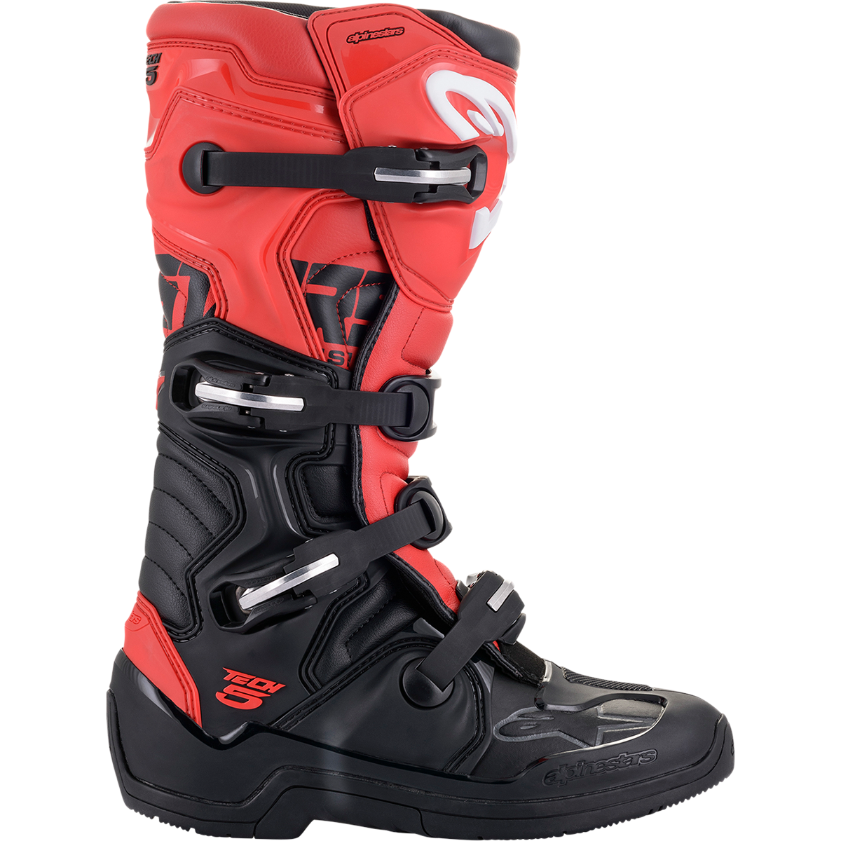 ALPINESTARS Tech 5 Boots - Black/Red- US 8 / EU 42 2015015-13-8