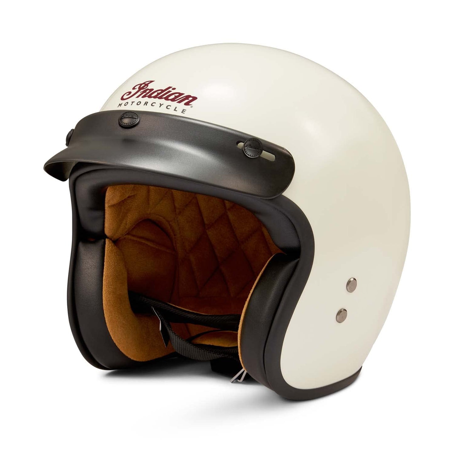 Indian Motorcycle Retro Open Face Helmet, Cream - L - 286295506