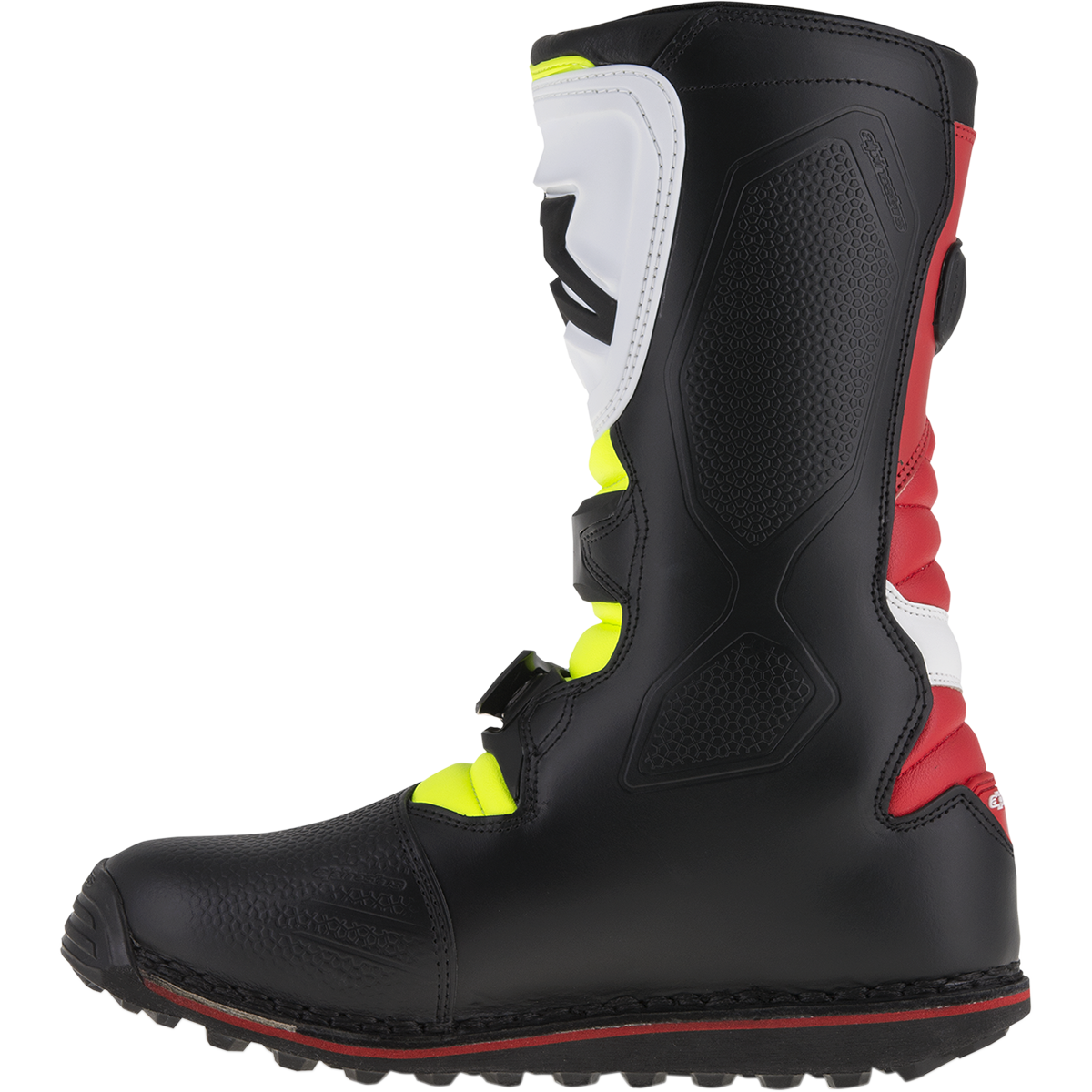 ALPINESTARS Tech-T Boots - White/Red/Yellow Fluorescent/Black - US 10 / EU 44.5 2004017-2351-10