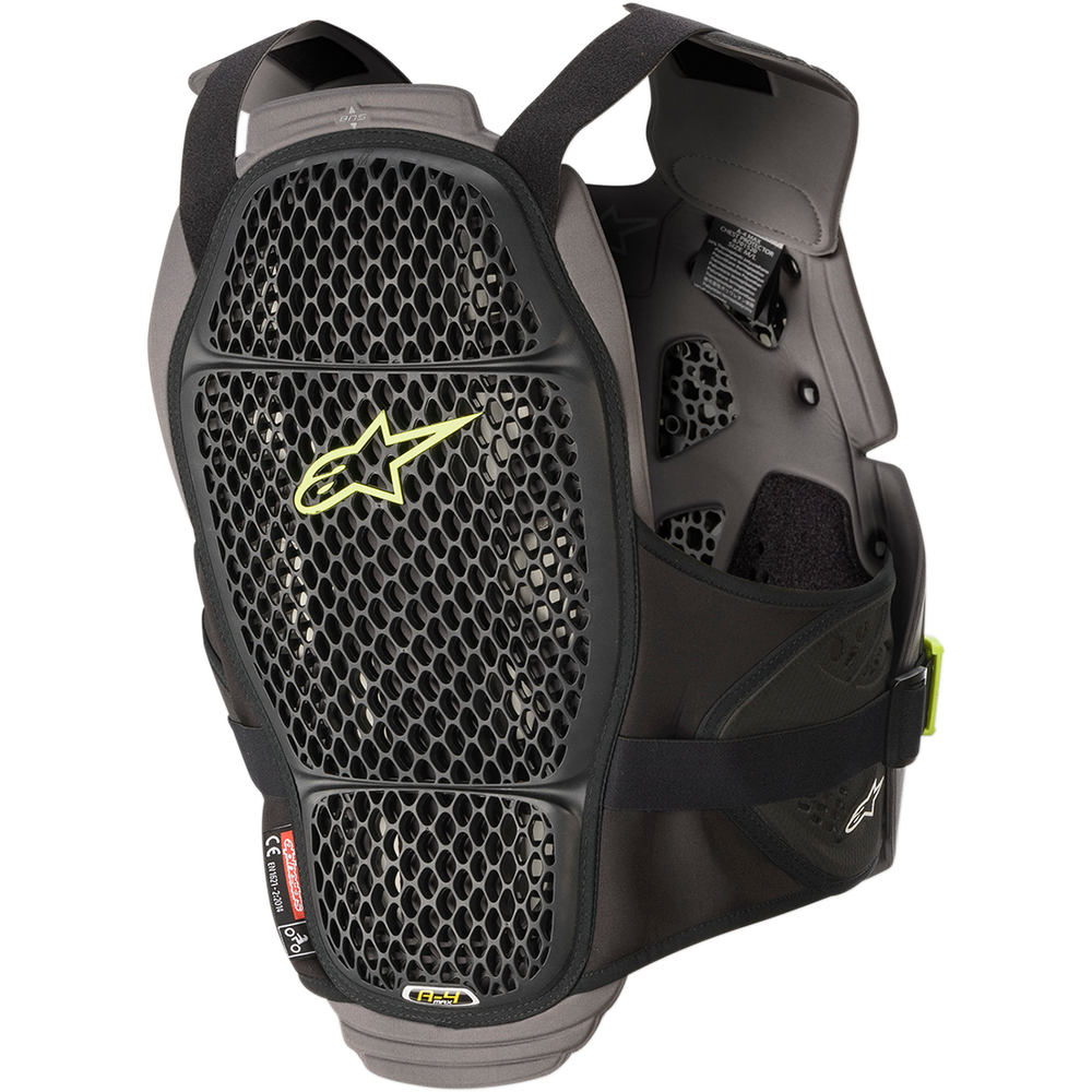 ALPINESTARS A-4 Max Chest Guard - Black/Anthracite/Yellow Fluo - XS/S 67015201155XS/S