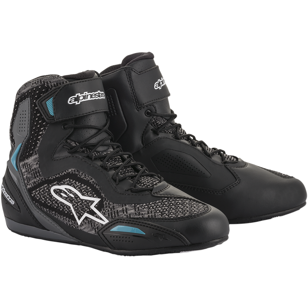 ALPINESTARS Stella Faster-3 Rideknit Shoes - Black/Teal - US 8.5 / EU 40.5 251052011708.5