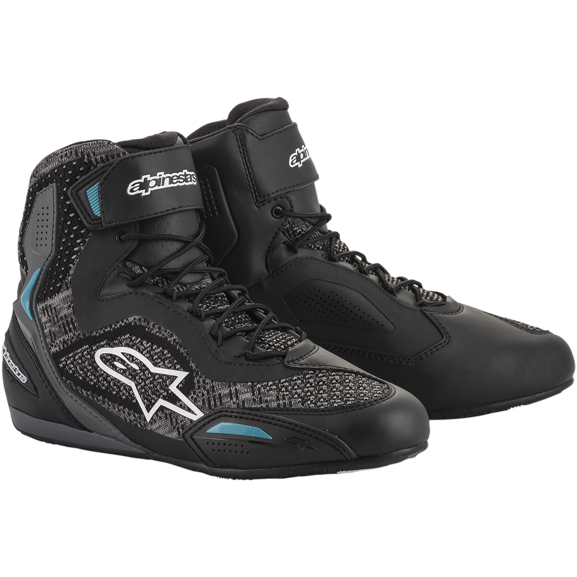 ALPINESTARS Stella Faster-3 Rideknit Shoes - Black/Teal - US 11.5 / EU 44 2510520117011.5