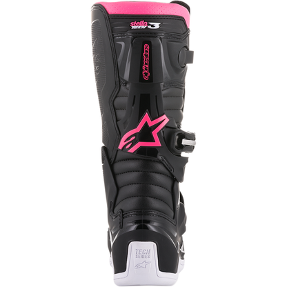 ALPINESTARS Stella Tech 3 Boots - Black/White/Pink - US 9 / EU 41 2013218-130-9