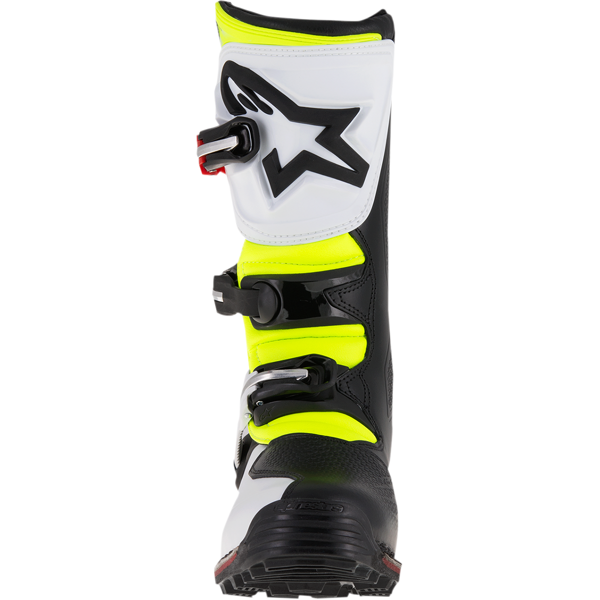 ALPINESTARS Tech-T Boots - White/Red/Yellow Fluorescent/Black - US 10 / EU 44.5 2004017-2351-10