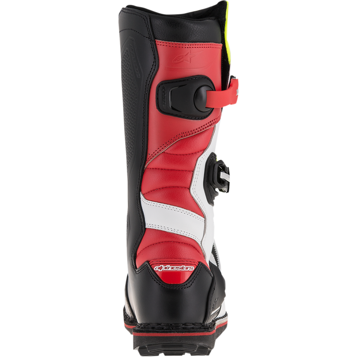 ALPINESTARS Tech-T Boots - White/Red/Yellow Fluorescent/Black - US 10 / EU 44.5 2004017-2351-10