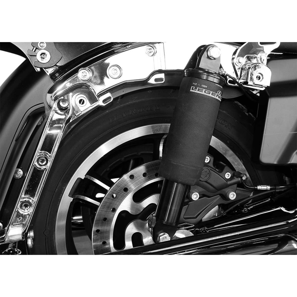 LEGEND SUSPENSION AIR-A FL Adjustable AIR Suspension - Black Handlebar Control - FLTRX/U 1311-0151