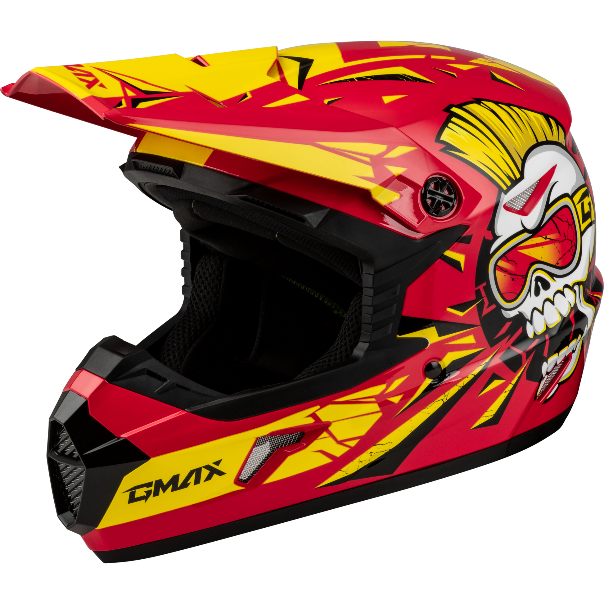 Youth Mx 46y Unstable Helmet Red/Yellow Ym