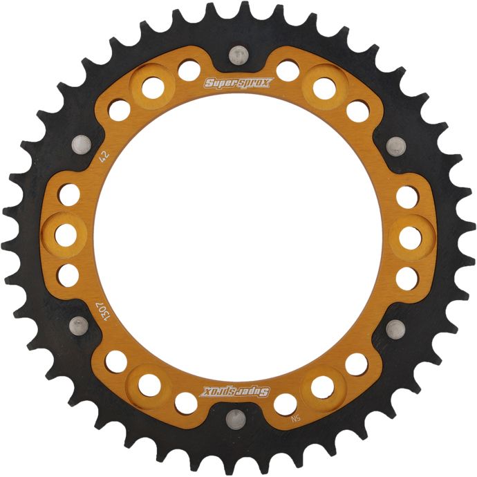 Rear Stealth Sprocket Alu/Stl 42t 525 Gld Hon