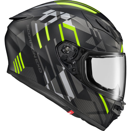 Exo R430 Full Face Helmet Paradox Hi Viz Lg