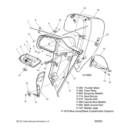 Indian Motorcycle Weldnut Plate, Genuine OEM Part 1020327, Qty 1