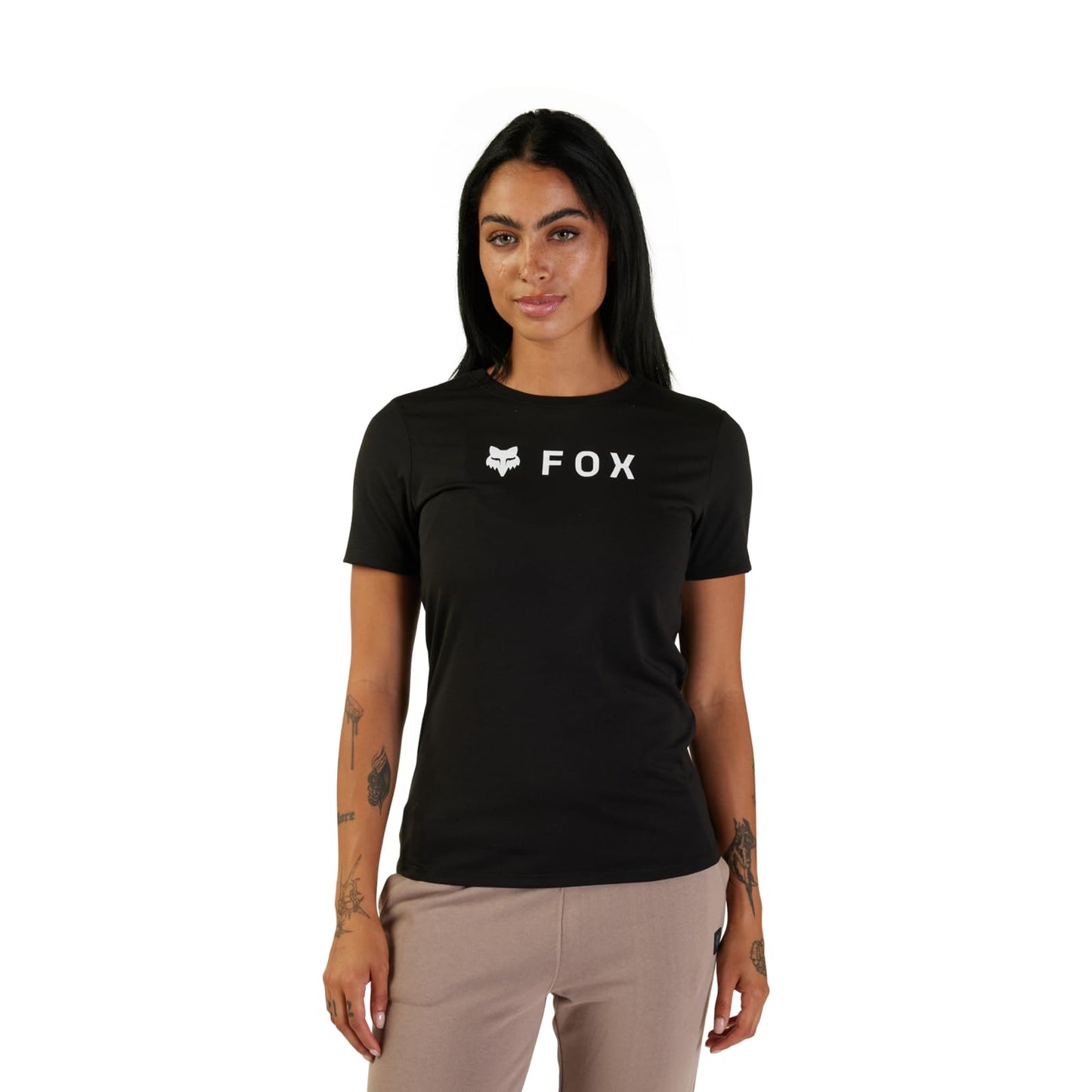 Fox Racing Women's Standard Absolute SS TECH TEE, Black, Small