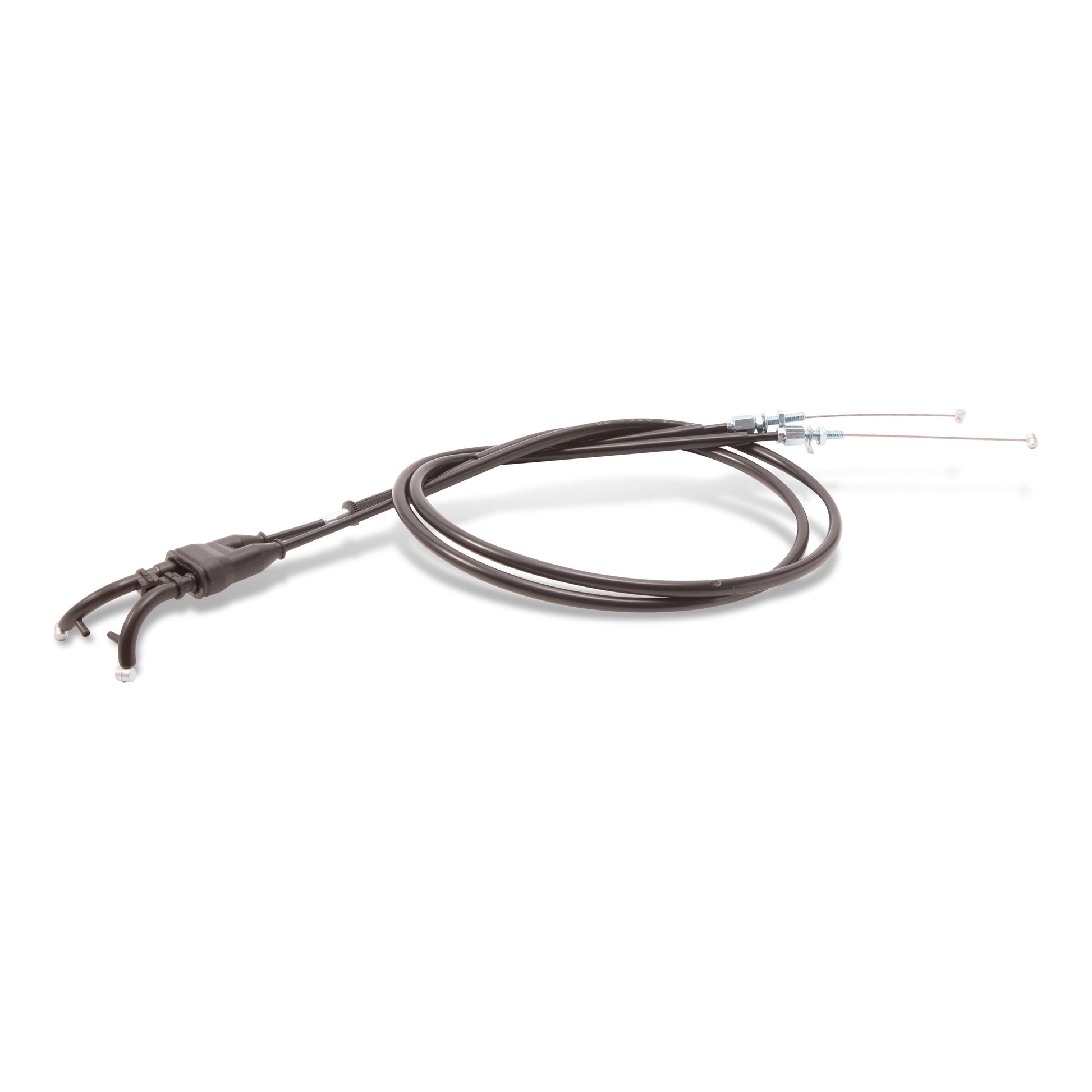 Black Vinyl Throttle Push Pull Cable Set