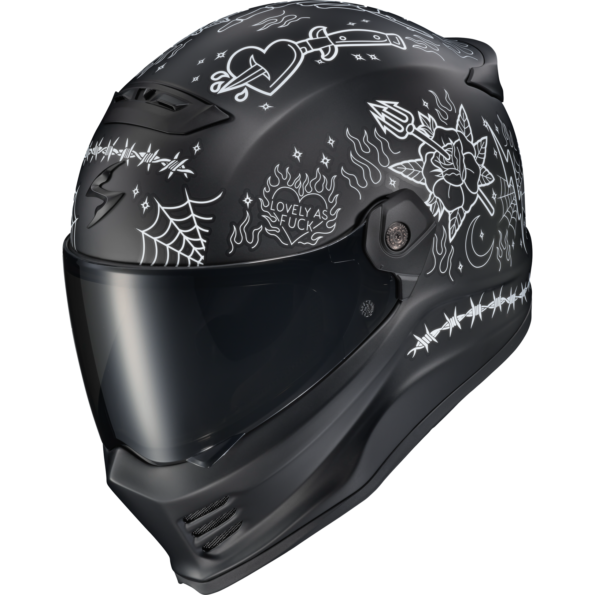 Covert Fx Full Face Helmet The Litas 2 Black Lg