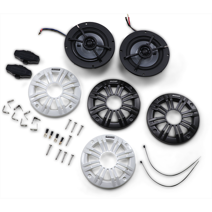 KICKER All-Weather 4" 2-way 4 Ohm Speakers 45KM44
