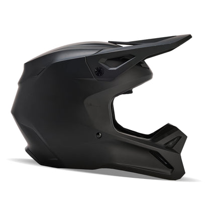 Fox Racing V1 MOTOCROSS HELMET, MATTE BLACK, X-Small