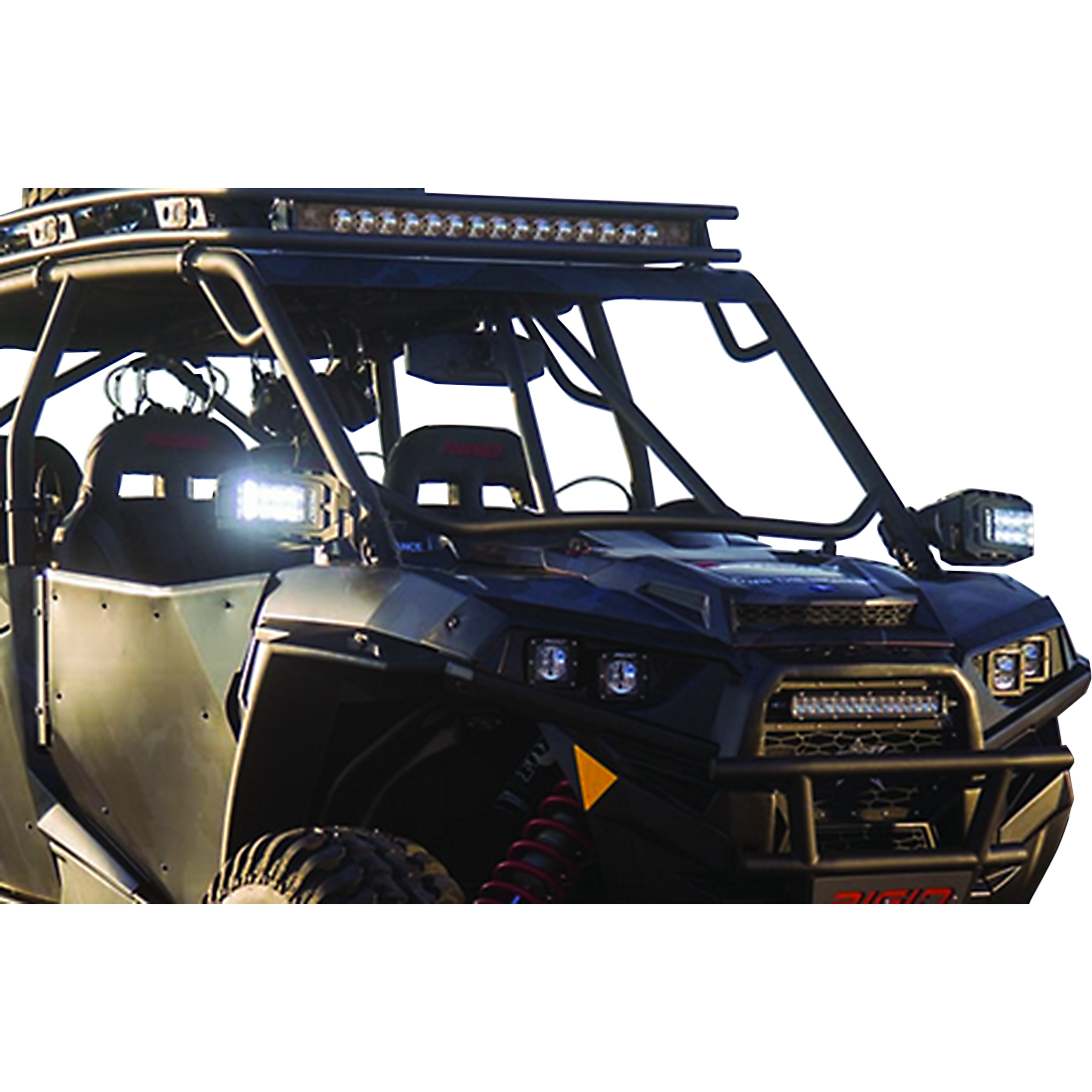 RIGID INDUSTRIES Mirrors - Reflect Series Lights - Side View - Rectangle - Black - Pair 64011