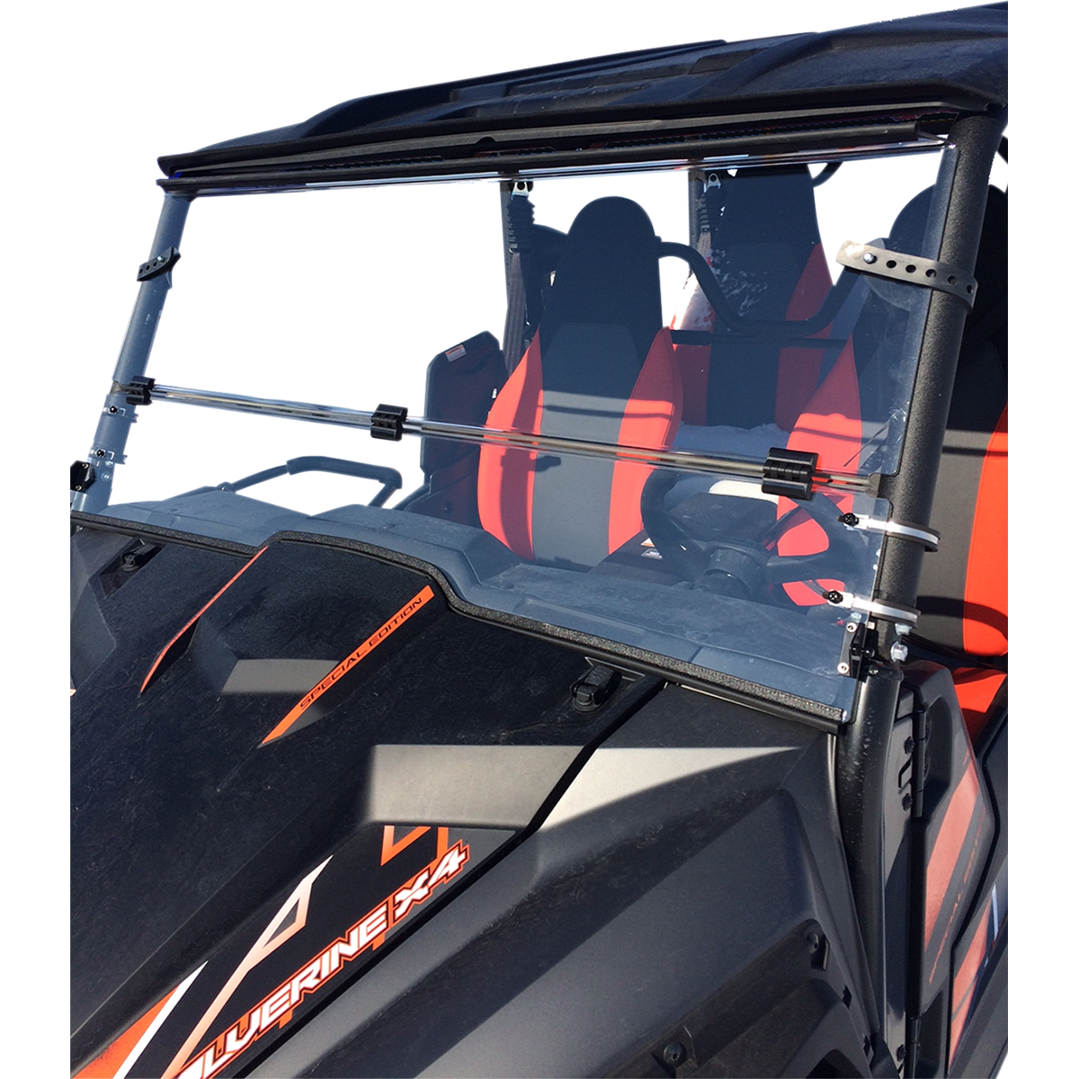 MOOSE OFFROAD Full Folding Windshield - Wolverine LEMA100-0042